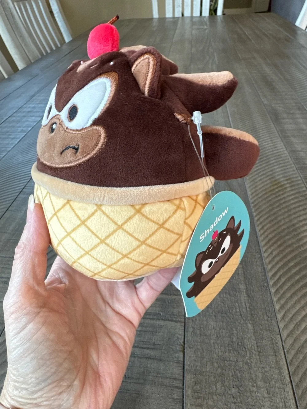 Sonic the Hedgehog Shadow Ice Cream Plush - Squishmallows Toy (NWT)